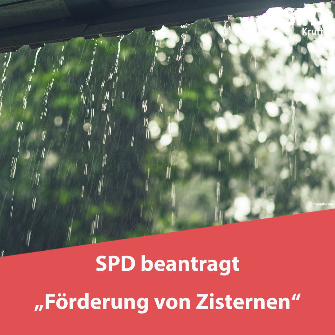 SPD Kruft will Trinkwasservorräte schonen